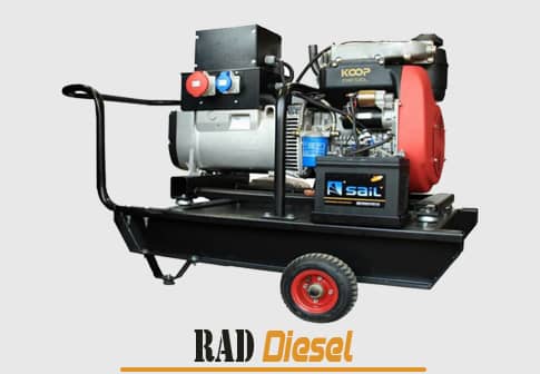 دیزل ژنراتور سه فاز ۱۶KVA لینز ایتالیا با موتور دو سیلندر KOOP چینی KOOP - KDF16000LXE-3